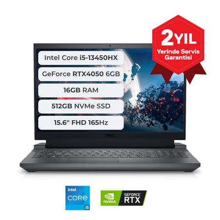 Dell G15 5530 i5-13450HX 16GB 512GB SSD 6GB RTX4050 140W 15.6 FHD 165Hz Ubuntu G155530008U