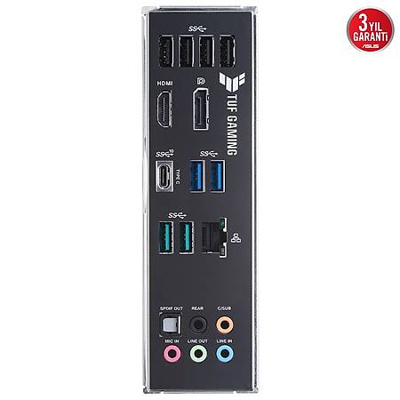 ASUS TUF GAMING B560M-PLUS DDR4 5000MHZ (OC) HDMI DP TYPE-C M.2 USB3.2 AURA RGB mATX 1200p