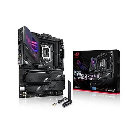 ASUS ROG STRIX Z790-E GAMING Wi-Fi DDR5 7600 MHz (OC) PCI-E Gen4 M.2 USB 3.2 DP HDMI 2.5G LAN Wi-Fi 6E ATX Soket 1700