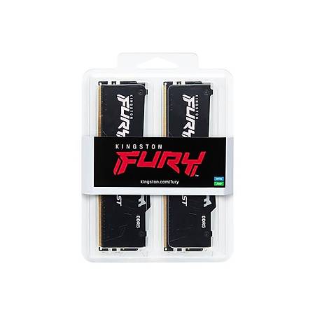 Kingston Fury Beast RGB 16GB DDR5 5200MHz CL40 Soğutuculu Dual Kit Ram KF552C40BBAK2-16