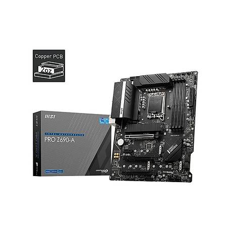 MSI PRO Z690-A DDR5 6400MHz HDMI DP M.2 USB3.2 ATX Soket 1700