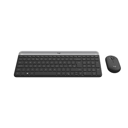 Logitech MK470 İnce Kablosuz Klavye Mouse Set Siyah 920-009435