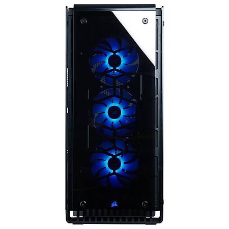 Corsair Crystal 570X RGB Mirror Black Temperli Cam Premium ATX MidTower Kasa PSU Yok