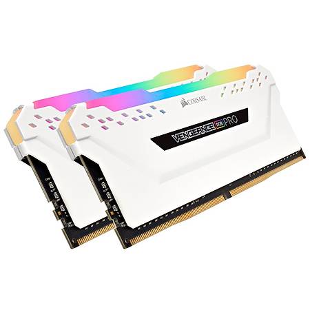 Corsair Vengeance RGB Pro 16GB (2x8GB) DDR4 3200MHz CL16 Beyaz Dual Kit Ram