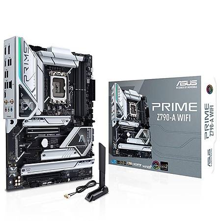 ASUS PRIME Z790-A Wi-Fi DDR5 7200 MHz (OC) PCI-E Gen5 M.2 USB 3.2 DP HDMI Thunderbolt 2.5G LAN Wi-Fi 6E ATX Soket 1700