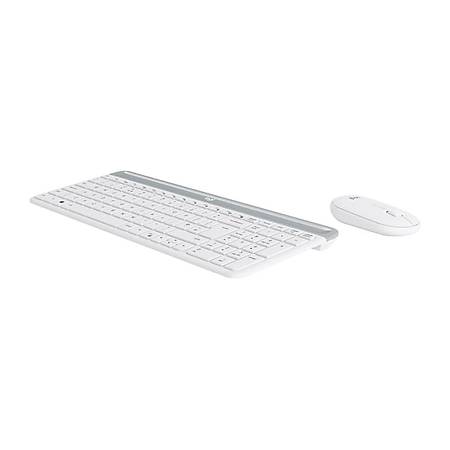 Logitech MK470 Ýnce Kablosuz Klavye Mouse Set Beyaz 920-009436