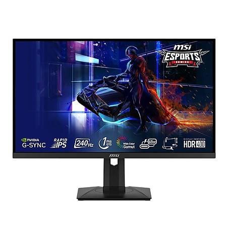 MSI G274QPX 27 2560x1440 240Hz 1ms HDMI DP Type-C HDR 400 IPS Gaming Monitr