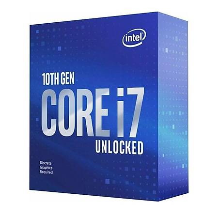 Intel Core i7 10700KF Soket 1200 3.8GHz 16MB Cache lemci Fansz Kutulu