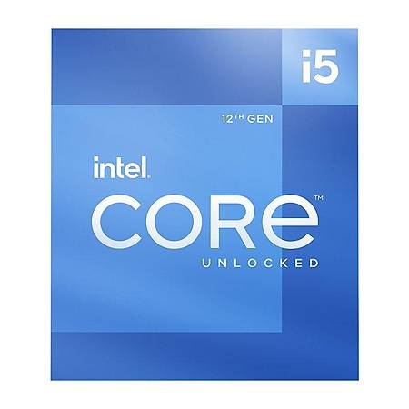 Intel Core i5 12600K Soket 1700 2.8GHz 20MB Cache Ýþlemci Fansýz Kutulu