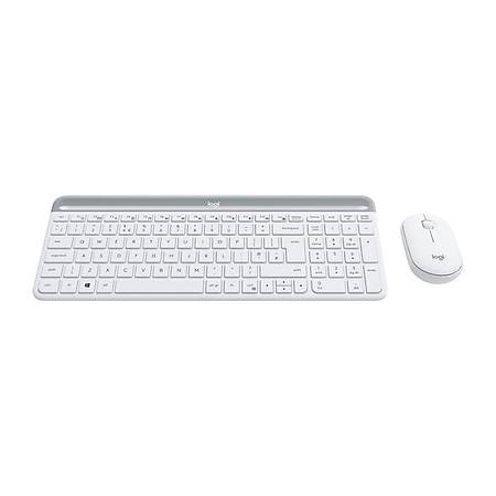 Logitech MK470 Ýnce Kablosuz Klavye Mouse Set Beyaz 920-009436