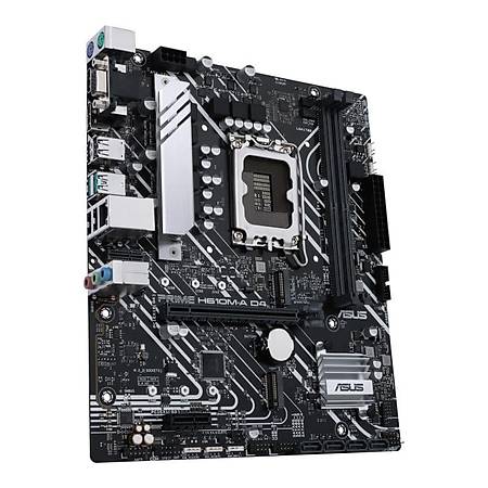 ASUS PRIME H610M-A D4-CSM DDR4 3200MHz VGA HDMI DP M.2 USB3.2 mATX Soket 1700