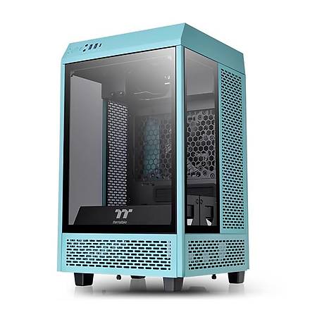 Thermaltake The Tower 100 Mini Tower Turkuaz Kasa PSU Yok