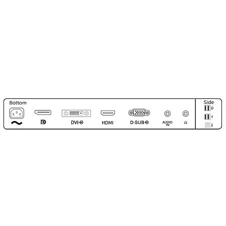 Philips 23.8 241B8QJEB-00 IPS 1920x1080 VGA DP DVI HDMI 5ms Siyah