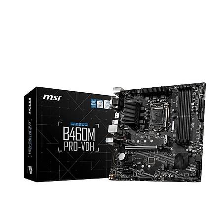 MSI B460M PRO-VDH DDR4 2933MHz VGA DVI HDMI USB 3.1 Wi-Fi mATX 1200p