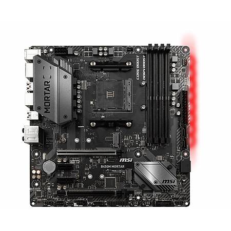MSI B450M MORTAR MAX DDR4 4133MHz (OC) DVI HDMI DP M.2 USB3.1 mATX AM4