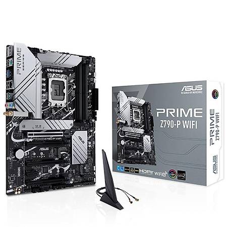 ASUS PRIME Z790-P Wi-Fi DDR5 7200 MHz (OC) PCI-E Gen5 M.2 USB 3.2 DP HDMI 2.5G LAN Wi-Fi 6 ATX Soket 1700