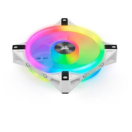 Corsair iCUE QL120 RGB 120mm Beyaz Fan Lighting Node Core Kontrolcü 3 lü Paket