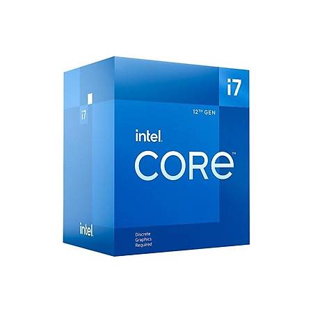 Intel Core i7 12700F Soket 1700 2.1GHz 25MB Cache lemci Fanl Kutulu