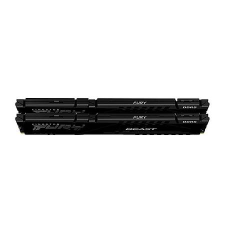 Kingston Fury Beast 32GB DDR5 4800MHz CL38 Soutuculu Dual Kit Siyah Ram KF548C38BBK2-32