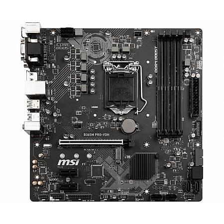 MSI B365M PRO-VDH DDR4 2666MHz VGA DVI HDMI mATX 1151p