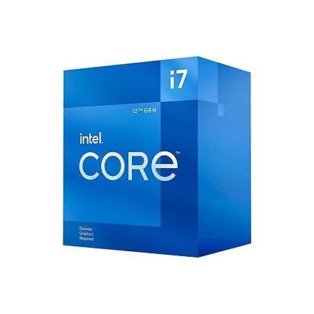 Intel Core i7 12700F Soket 1700 2.1GHz 25MB Cache lemci Fanl Kutulu