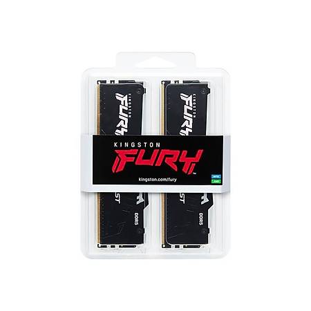 Kingston Fury Beast RGB 32GB DDR5 5200MHz CL36 Soutuculu Dual Kit Ram KF552C36BBEAK2-32