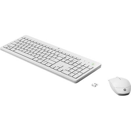 HP 230 Kablosuz Klavye Mouse Set Beyaz 3L1F0AA