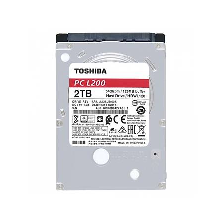 Toshiba L200 2.5 2TB 5400Rpm 128Mb Sata 6.0 Gbit/s HDWL120UZSVA