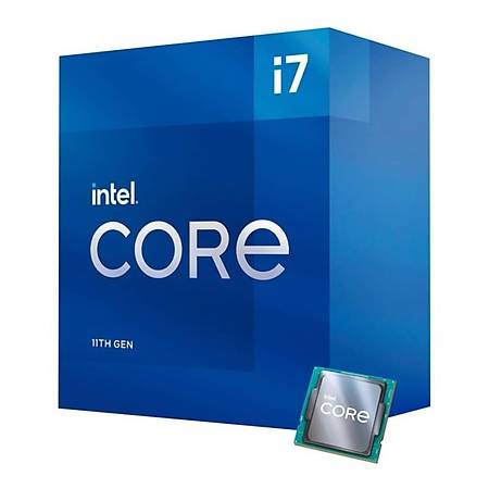 Intel Core i7 11700 Soket 1200 2.5GHz 16MB Cache lemci Fanl Kutulu