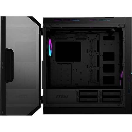 MSI MPG SEKIRA 500X RGB Temperli Cam ATX Gaming Bilgisayar Kasas PSU Yok