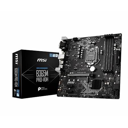MSI B365M PRO-VDH DDR4 2666MHz VGA DVI HDMI mATX 1151p