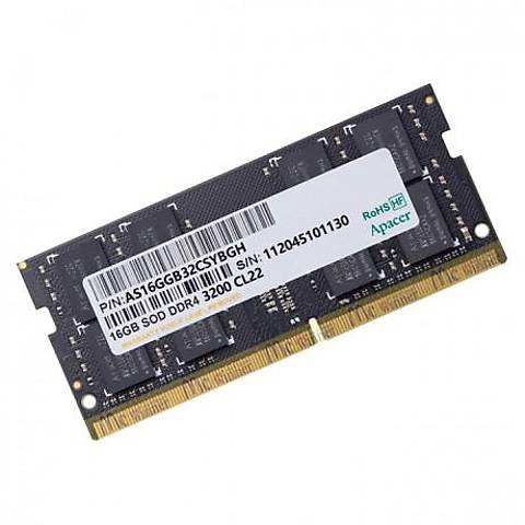 Apacer DDR4 3200 CL22 16GB ノート用 Apacer 16GB DDR4 3200MHz SODIMM 1.2V CL22 Notebook Ram | Ebrar