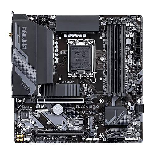 Gigabyte B760M GAMING X AX 1.1 Wi-Fi DDR5 7600 MHz (OC) PCI-E Gen4 M.2 USB 3.2 DP HDMI 2.5G LAN Wi-Fi 6E mATX Soket 1700