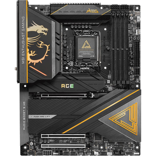 MSI MEG Z890 ACE DDR5 9200MHz (OC) USB 20Gbps 5xM.2 Thunderbolt 4 HDMI DP 10G LAN WiFi 7 ATX Soket 1851