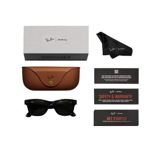 Ray-Ban Meta Wayfarer Ak�ll� G�zl�k Mat Mavi Polarize Mavi