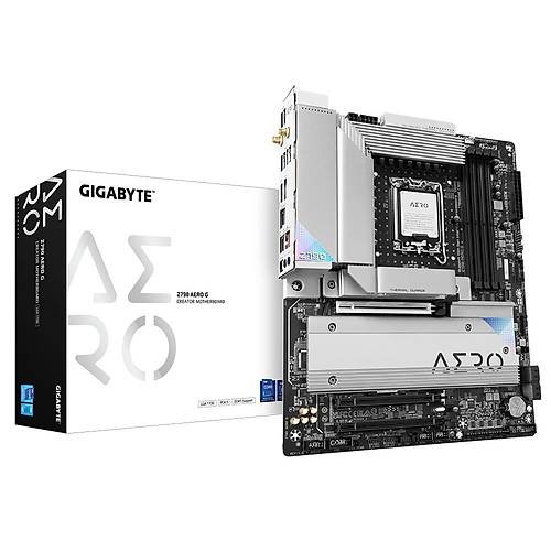 Gigabyte Z790 AERO G Wi-Fi DDR5 7600 MHz (OC) PCI-E Gen5 M.2 USB 3.2 DP HDMI 2.5G LAN Wi-Fi 6E ATX Soket 1700