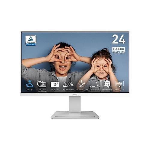 MSI PRO MP2412WDE 23.8 1920x1080 100Hz 1ms HDMI DP Adaptive Sync Led Monitr