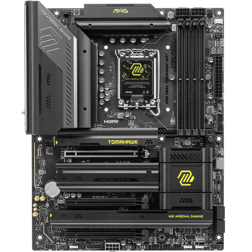 MSI MAG Z890 TOMAHAWK WiFi DDR5 9200MHz (OC) USB 20Gbps 4xM.2 Thunderbolt 4 HDMI DP 5G LAN WiFi 7 ATX Soket 1851