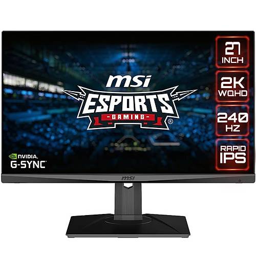 MSI Optix MAG274QRX 27 2560x1440 240Hz 1ms HDMI DP Type-C HDR 400 IPS Gaming Monitr