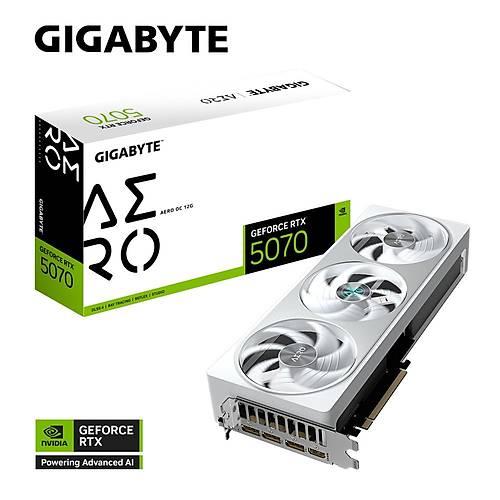 Gigabyte GeForce RTX 5070 AERO OC 12GB 192bit GDDR7 GV-N5070AERO OC-12GD