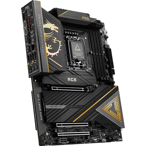 MSI MEG Z890 ACE DDR5 9200MHz (OC) USB 20Gbps 5xM.2 Thunderbolt 4 HDMI DP 10G LAN WiFi 7 ATX Soket 1851