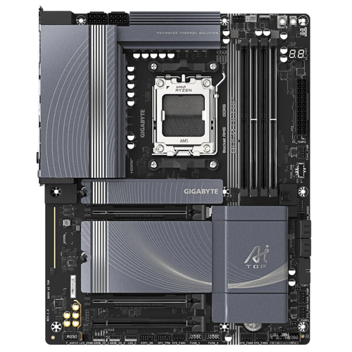 Gigabyte B850 AI TOP DDR5 8600MHz (OC) 3xM.2 Type-C HDMI 10GbE LAN Wi-Fi 7 ATX Soket AM5
