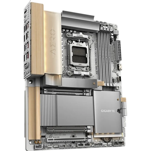 Gigabyte X870E AERO X3D WOOD DDR5 9000 MHz (OC) PCIe 5.0 4xM.2 HDMI 5G LAN ATX Anakart