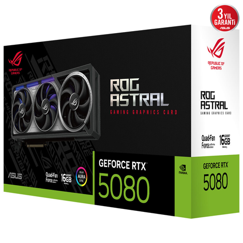 ASUS ROG Astral GeForce RTX 5080 16GB GDDR7 Ekran Kart�