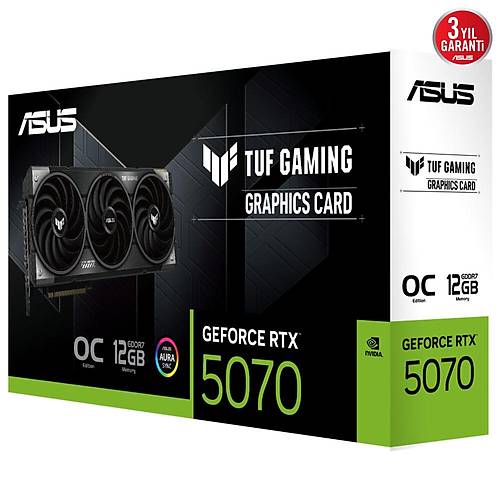 ASUS TUF Gaming GeForce RTX 5070 12GB GDDR7 OC Edition Ekran Kart