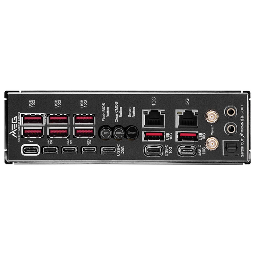 MSI MEG Z890 GODLIKE DDR5 9200MHz (OC) USB 20Gbps 8xM.2 Thunderbolt4 1x10GB 1x5GB LAN Wi-Fi 7 ATX Soket 1851