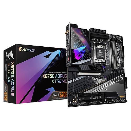 Gigabyte X670E AORUS XTREME 1.1 Wi-Fi DDR5 8000 MHz (OC) PCI-E Gen4 M.2 USB 3.2 DP HDMI 10G LAN Wi-Fi 6E E-ATX AM5