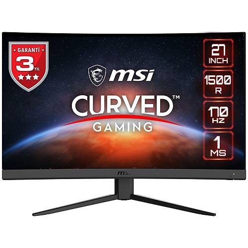 MSI Optix G27CQ4 E2 27 2560x1440 170Hz 1ms HDMI DP Curved Led Monitr