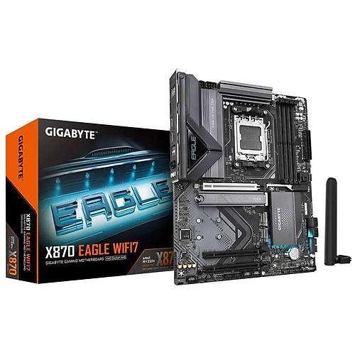 Gigabyte X870 EAGLE WIFI7 DDR5 8200 MHz (OC) M.2 USB 2.0 USB 3.2 HDMI USB-C 2.5G LAN ATX Soket AM5