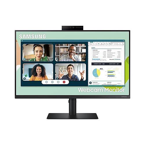 Samsung LS24A400VEUXEN 24 1920x1080 75Hz 5ms HDMI VGA DP Webcam IPS Monitr